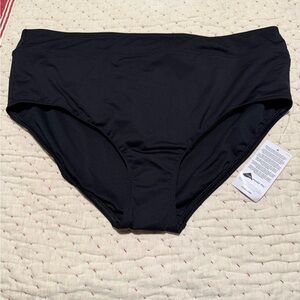 NWT Lands' End Women's Black Swim Bottoms